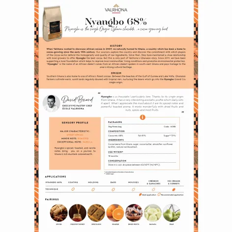 Valrhona Nyangbo Single Origin Ghana Dark Chocolate